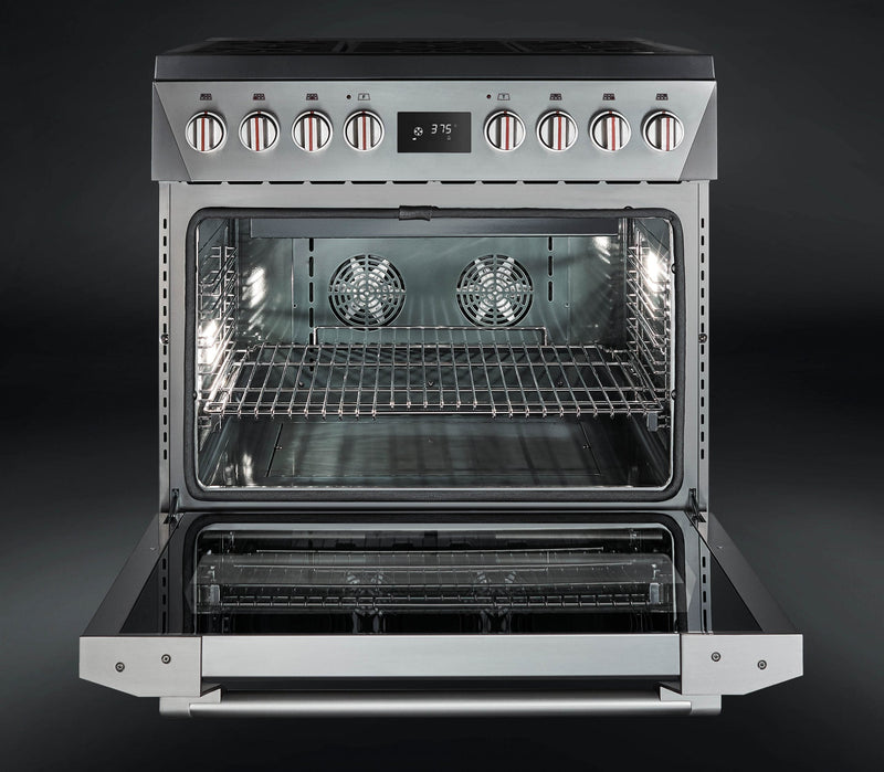 Forza 36-Inch Professional Dual Fuel Range in Valoroso White (FR366DF-W)