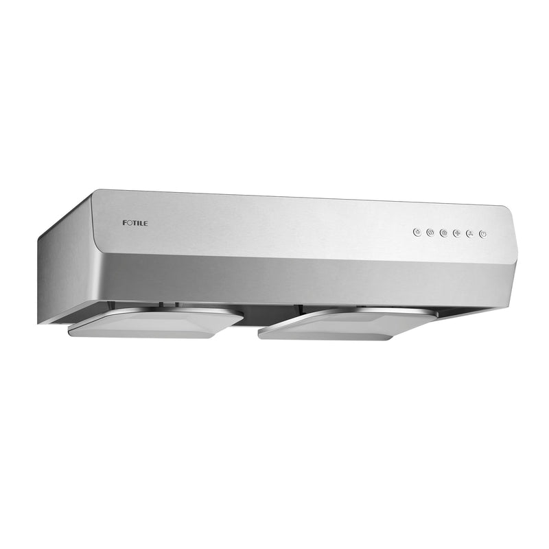 Fotile Pixie Air Series 30-inch 800 CFM Slim Line Under Cabinet Range Hood with WhisPower Motors and Capture-Shield Technology for Powerful & Quiet Cooking Ventilation (UQS3001)