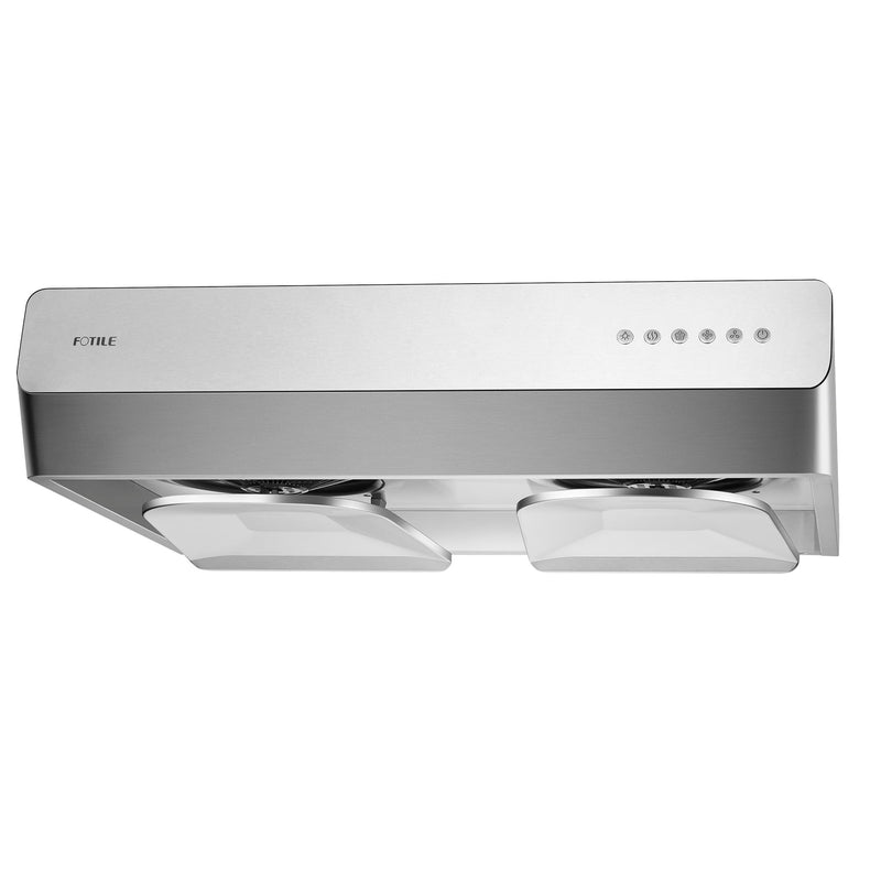 Fotile Pixie Air Series 30-inch 800 CFM Slim Line Under Cabinet Range Hood with WhisPower Motors and Capture-Shield Technology for Powerful & Quiet Cooking Ventilation (UQS3001)