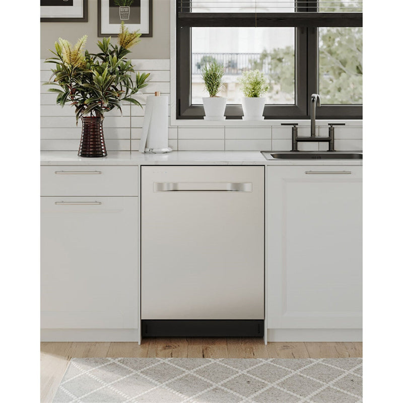 Midea 24" Top Control Smart Built-In Dishwasher Wi-Fi Enabled with 7 Wash Cycles 45 dBA in Stainless Steel (MDT24P5AST)