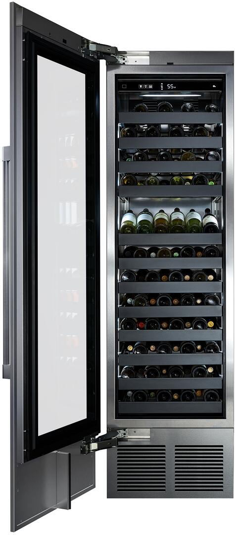 Perlick 24" Built-In Dual Zone Wine Cooler with 94 Bottle Capacity in Panel Ready,  Star-K Certification (CR24D-1-4L & CR24D14R)