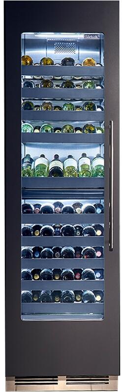 Perlick 24" Built-In Single Zone Wine Cooler with 94 Bottle Capacity, Panel Ready, with Glass Window Opening, Star-K Certification (CR24W-1-4L & CR24W-1-4R)