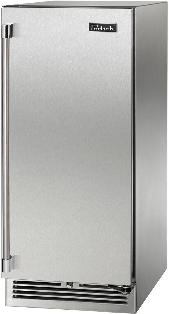 Perlick Signature Series 15" Built-In Counter Depth Compact Refrigerator with 2.8 cu. ft. Capacity in Stainless Steel (HP15RS-4-1L & HP15RS-4-1R)