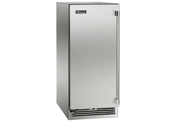 Perlick Signature Series 15" Outdoor Built-In Single Zone Wine Cooler with 20 Bottle Capacity in Stainless Steel (HP15WO-4-1L & HP15WO-4-1R)