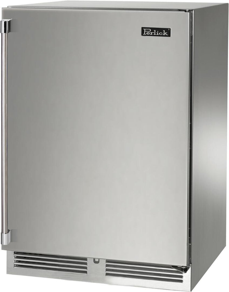 Perlick Signature Series 24" 5 cu. ft. Capacity Built-In Beverage Center with 5 cu. ft. Capacity in Stainless Steel (HP24CS-4-1L & HP24CS-4-1R)